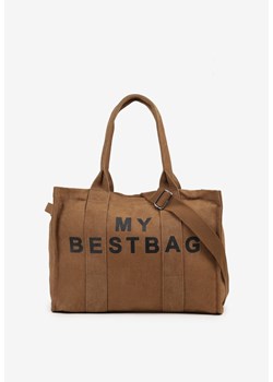 Brązowa Pleciona Torebka Shopper Seviola ze sklepu born2be.pl w kategorii Torby Shopper bag - zdjęcie 184576510