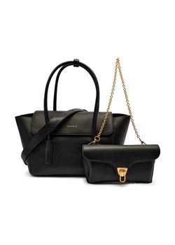 Coccinelle Skórzana torebka na ramię 2w1 DOUBLE BEAT ze sklepu Gomez Fashion Store w kategorii Torby Shopper bag - zdjęcie 184576750