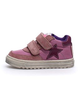 Naturino Skórzane sneakersy &quot;Hess&quot; w kolorze fioletowym ze sklepu Limango Polska w kategorii Buty zimowe dziecięce - zdjęcie 184577741