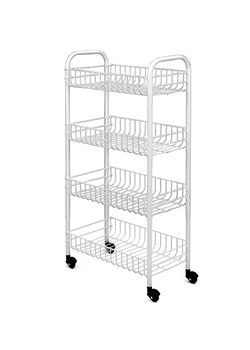 metaltex Wózek wielofunkcyjny &quot;Pisa&quot; w kolorze białym - 41 x 84 x 23 cm ze sklepu Limango Polska w kategorii Regały i witryny - zdjęcie 184577973