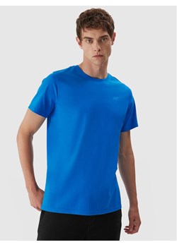 4F T-Shirt 4FAW23TTSHM0876 Niebieski Regular Fit ze sklepu MODIVO w kategorii T-shirty męskie - zdjęcie 184578902