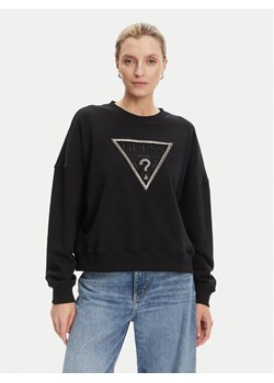 Guess Bluza W5YQ04 KC8I0 Czarny Regular Fit ze sklepu MODIVO w kategorii Bluzy damskie - zdjęcie 184578950