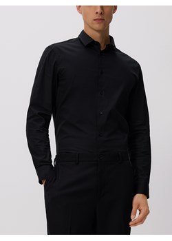 Reserved - Bawełniana koszula slim fit - czarny ze sklepu Reserved w kategorii Koszule męskie - zdjęcie 184580780