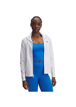 Damski longsleeve treningowy rozpinany Under Armour Motion Jacket Emea - biały ze sklepu Sportstylestory.com w kategorii Bluzki damskie - zdjęcie 184580901