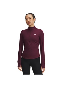 Damski longsleeve treningowy Under Armour Motion 1/2 Zip EMEA - bordowy ze sklepu Sportstylestory.com w kategorii Bluzki damskie - zdjęcie 184580923