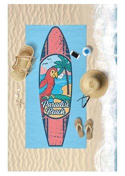 Samimi Ręcznik plażowy &quot;Paradise Beach&quot; w kolorze czerwono-błękitnym - 150 x 75 cm ze sklepu Limango Polska w kategorii Ręczniki - zdjęcie 184582842
