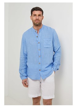 Rodier Lin Lniana koszula w kolorze błękitnym ze sklepu Limango Polska w kategorii Koszule męskie - zdjęcie 184582893