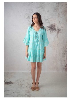 Lula Natura Sukienka w kolorze turkusowym ze sklepu Limango Polska w kategorii Sukienki - zdjęcie 184583663