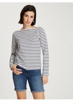Cross Jeans Koszulka w kolorze biało-czarnym ze sklepu Limango Polska w kategorii Bluzki damskie - zdjęcie 184583760