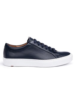 LLOYD Skórzane sneakersy &quot;Abel&quot; w kolorze granatowym ze sklepu Limango Polska w kategorii Buty sportowe męskie - zdjęcie 184583921