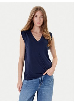 Guess Bluzka W5YP52 KCYW2 Granatowy Regular Fit ze sklepu MODIVO w kategorii Bluzki damskie - zdjęcie 184584863