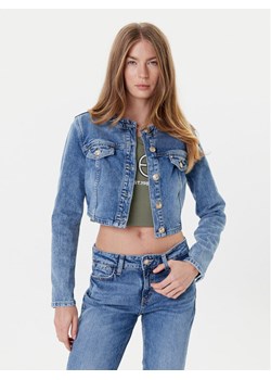 Guess Kurtka jeansowa W5YN53 D5QP2 Niebieski Regular Fit ze sklepu MODIVO w kategorii Kurtki damskie - zdjęcie 184584890