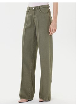 Guess Jeansy W5RA96 WFD53 Zielony Palazzo Fit ze sklepu MODIVO w kategorii Jeansy damskie - zdjęcie 184584892