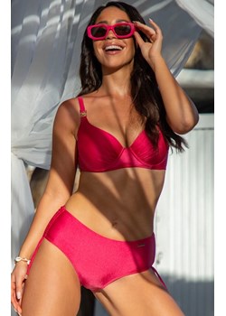 Dwuczęściowy różowy strój kąpielowy bikini  z wysokim stanem 128/03, Kolor różowy, Rozmiar M, Primo ze sklepu Primodo w kategorii Stroje kąpielowe - zdjęcie 184585611