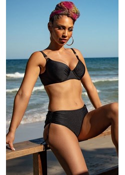 Dwuczęściowy czarny strój kąpielowy bikini z wysokim stanem 128/05, Kolor czarny, Rozmiar M, Primo ze sklepu Intymna w kategorii Stroje kąpielowe - zdjęcie 184586630