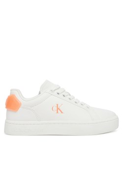 Sneakersy Calvin Klein Jeans Classic Cupsole Ru Patch Lth Wn YW0YW01845 Biały ze sklepu eobuwie.pl w kategorii Buty sportowe damskie - zdjęcie 184587080
