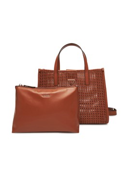 Torebka Guess Brigitta HWWZ72 06230 Brązowy ze sklepu eobuwie.pl w kategorii Torby Shopper bag - zdjęcie 184587081