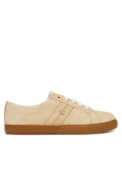 Sneakersy LAUREN RALPH LAUREN Janson II 802868344004 Beżowy ze sklepu eobuwie.pl w kategorii Buty sportowe damskie - zdjęcie 184587122