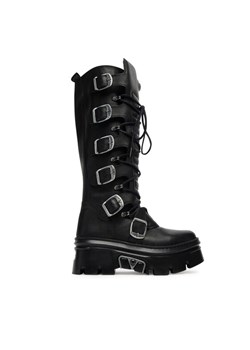 NEW ROCK Kozaki M-WALL272-S1 Czarny ze sklepu MODIVO w kategorii Kozaki damskie - zdjęcie 184588441