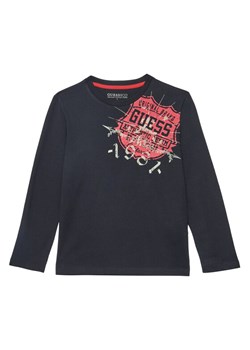 Guess Bluzka L5YI16 K8HM4 Czarny Regular Fit ze sklepu MODIVO w kategorii T-shirty chłopięce - zdjęcie 184588492