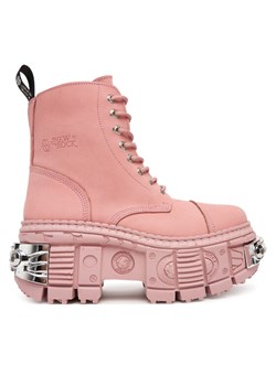 NEW ROCK Botki M-WALL083C-C11 Różowy ze sklepu MODIVO w kategorii Botki - zdjęcie 184588500