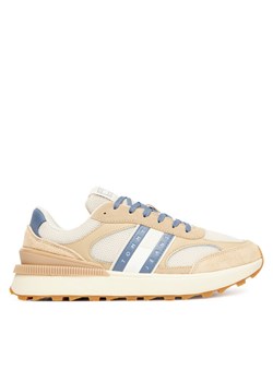 Tommy Jeans Sneakersy Tjm Technical Runner Ess EM0EM01537 Beżowy ze sklepu MODIVO w kategorii Buty sportowe męskie - zdjęcie 184588562