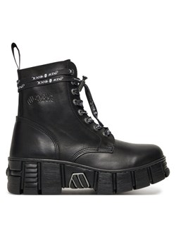 NEW ROCK Botki M-WALL084NP-C8 Czarny ze sklepu MODIVO w kategorii Botki - zdjęcie 184588571