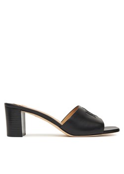LAUREN RALPH LAUREN Klapki Everley Block-Heel 802974364001 Czarny ze sklepu MODIVO w kategorii Klapki damskie - zdjęcie 184588594
