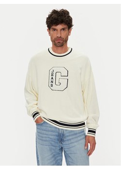Guess Jeans Sweter M5YR21 Z3HM1 Écru Regular Fit ze sklepu MODIVO w kategorii Swetry męskie - zdjęcie 184588622