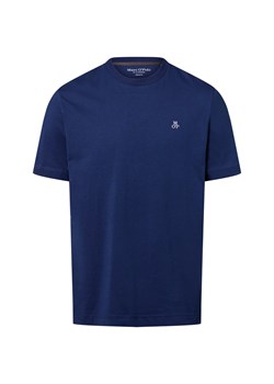 Marc O'Polo Koszulka męska Mężczyźni Bawełna błękit królewski jednolity ze sklepu vangraaf w kategorii T-shirty męskie - zdjęcie 184589832
