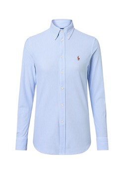 Polo Ralph Lauren Damska bluzka koszulowa Kobiety Bawełna jasnoniebieski w paski ze sklepu vangraaf w kategorii Koszule damskie - zdjęcie 184589851