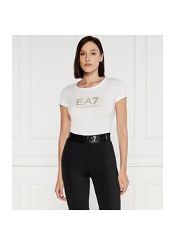 EA7 T-shirt | Slim Fit ze sklepu Gomez Fashion Store w kategorii Bluzki damskie - zdjęcie 184589920