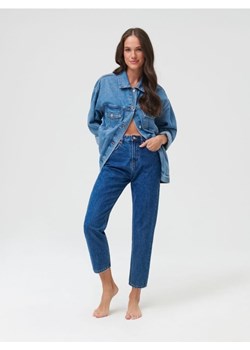 Sinsay - Jeansy mom high waist - niebieski ze sklepu Sinsay w kategorii Jeansy damskie - zdjęcie 184590481