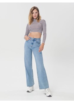 Sinsay - Crop top w paski - wielobarwny ze sklepu Sinsay w kategorii Bluzki damskie - zdjęcie 184590532