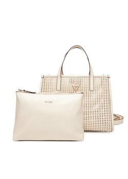 Torebka Guess Brigitta HWWZ72 06230 Écru ze sklepu eobuwie.pl w kategorii Torby Shopper bag - zdjęcie 184590594