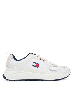 Sneakersy Tommy Jeans Tjm Runner EM0EM01581 Écru ze sklepu eobuwie.pl w kategorii Buty sportowe męskie - zdjęcie 184590620