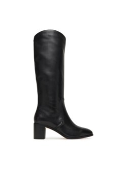 Kozaki LAUREN RALPH LAUREN Charly Bo Tal 802967813001 Czarny ze sklepu eobuwie.pl w kategorii Kozaki damskie - zdjęcie 184590641
