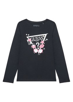 Guess Bluzka J5YI01 K6YW4 Czarny Regular Fit ze sklepu MODIVO w kategorii Bluzki dziewczęce - zdjęcie 184591632