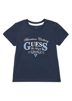 Guess T-Shirt N5YI20 K8HM4 Granatowy Regular Fit ze sklepu MODIVO w kategorii Kaftaniki i bluzki - zdjęcie 184591652