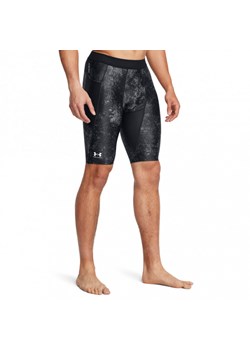 Męskie legginsy krótkie treningowe Under Armour UA Hg Isochill Prtd Lg Sts - czarne ze sklepu Sportstylestory.com w kategorii Spodenki męskie - zdjęcie 184592084