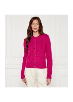 POLO RALPH LAUREN Wełniany kardigan | Slim Fit | z dodatkiem kaszmiru ze sklepu Gomez Fashion Store w kategorii Swetry damskie - zdjęcie 184592194