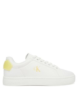 Calvin Klein Jeans Sneakersy Classic Cupsole Ru Patch Lth Wn YW0YW01845 Biały ze sklepu MODIVO w kategorii Buty sportowe męskie - zdjęcie 184593770