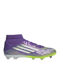 Buty piłkarskie adidas F50 League FG/MG Mid W JI0886 fioletowe ze sklepu ButyModne.pl w kategorii Buty sportowe męskie - zdjęcie 184595333
