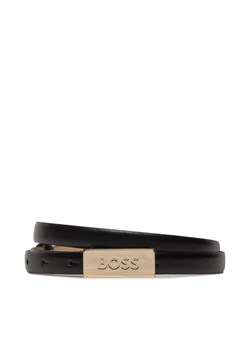 Boss Pasek Damski Amber Belt 50465885 Czarny ze sklepu MODIVO w kategorii Paski damskie - zdjęcie 184596411