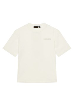 Napapijri T-Shirt S-Ahr NP0A88ZO D Écru Regular Fit ze sklepu MODIVO w kategorii T-shirty chłopięce - zdjęcie 184596421