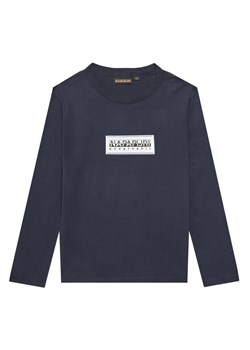 Napapijri Bluzka S-Chamois NP0A4HYK D Granatowy Regular Fit ze sklepu MODIVO w kategorii T-shirty chłopięce - zdjęcie 184596433