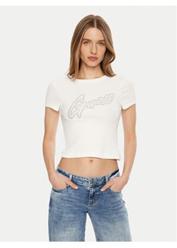 Guess T-Shirt W5RI68 KA0H1 Biały Regular Fit ze sklepu MODIVO w kategorii Bluzki damskie - zdjęcie 184597113