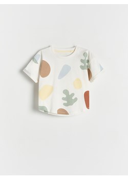 Reserved - T-shirt oversize - złamana biel ze sklepu Reserved w kategorii Koszulki niemowlęce - zdjęcie 184597493