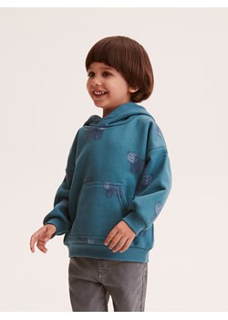 Reserved - Bluza oversize z kapturem - ciemny turkus ze sklepu Reserved w kategorii Bluzy i swetry - zdjęcie 184597512