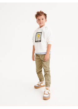 Reserved - Bluza oversize SmileyWorld® - złamana biel ze sklepu Reserved w kategorii Bluzy chłopięce - zdjęcie 184597661